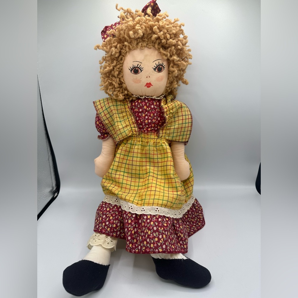 Vintage 80s Calico Critters Cloth Rag Doll Children Series RARE USA Cottage Core